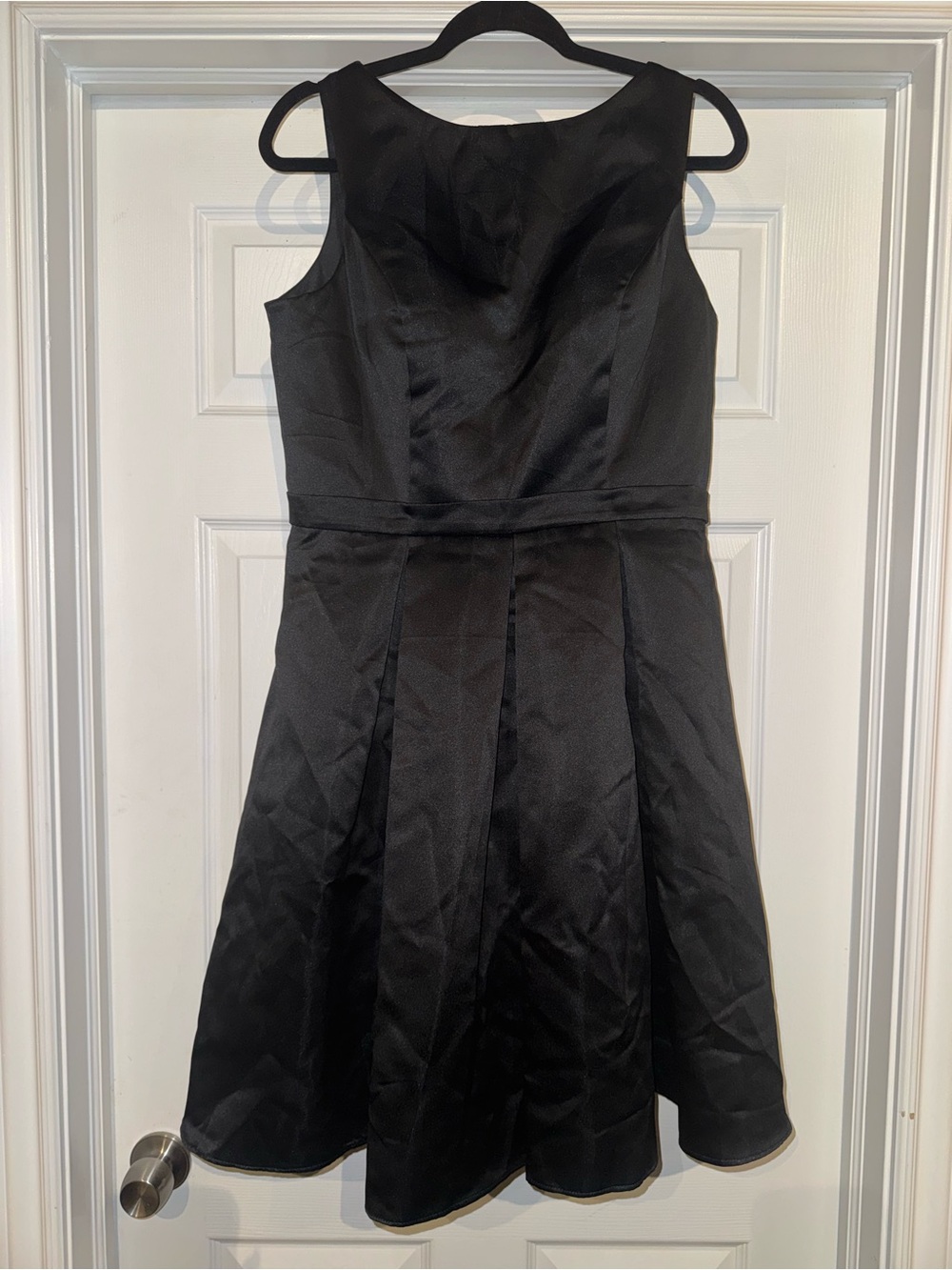 TS Couture Black Sleeveless Fit-and-Flare Dress